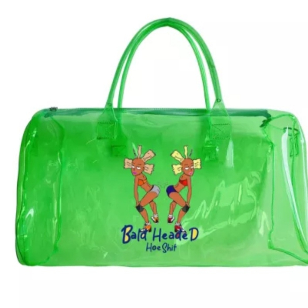 Green overnight bags